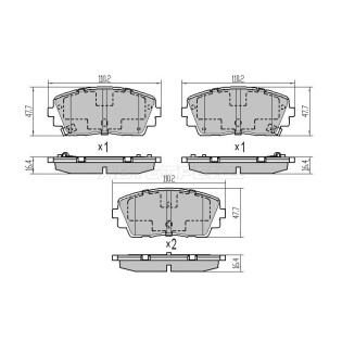 Колодки тормозные перед KIA PICANTO 11- SAT