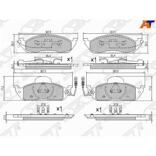 Колодки тормозные перед MERCEDES ML SAT