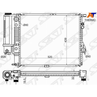 Радиатор BMW 5-Series 95-04 SAT