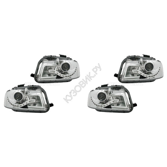 Фары Ауди А3 Audi A3 8P (2008-2011) комплект 2 штуки левая и правая EAGLE EYES высокое качество