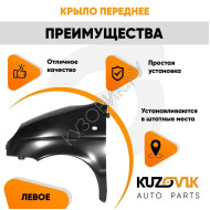 Крыло переднее левое Daewoo Matiz (2000-2015) KUZOVIK