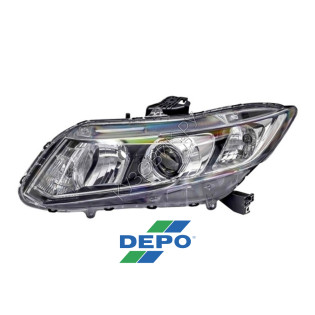Фара левая Honda Civic 4D (2012-) DEPO