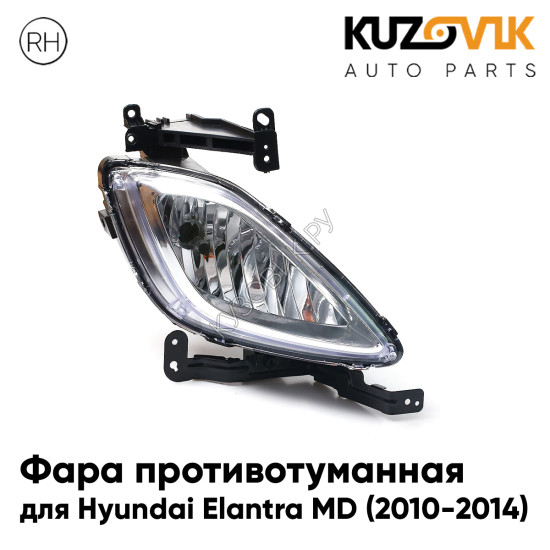 Фара противотуманная правая Hyundai Elantra MD (2010-2014) KUZOVIK