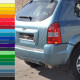 Бампер задний в цвет кузова Hyundai Tucson 1 (2004-2010) без расширителей Бампер задний в цвет кузова Hyundai Tucson 1 (2004-2010) без расширителей