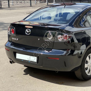  Бампер задний в цвет кузова Mazda 3 BK рестайлинг (2006-2009) седан
