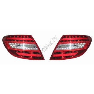 Фонари задние Мерседес Ц Класс Mercedes C-Class W204 (2010-) комплект 2 штуки левый и правый DEPO высокое качество