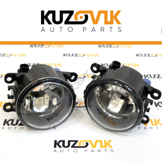 Фара противотуманная Renault Fluence (2010-2017) левая=правая (1 штука) с регулировкой KUZOVIK KUZOVIK