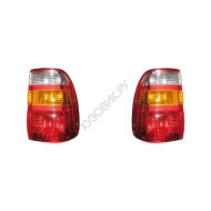 Фонари задние Тойота Лэнд Крузер Toyota LandCruiser 100 (1998-2007) комплект 2 штуки левый и правый SAT высокое качество
