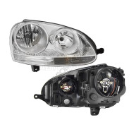 Фара VW JETTA 05-10/GOLF V 03-08 прав хром SAT